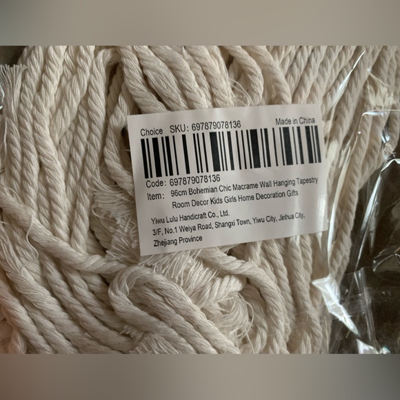 NEW 96cm Bohemian Chic Macrame Wall Hanging Tapestry Room Decor Home Decoration - Picture 8 of 14